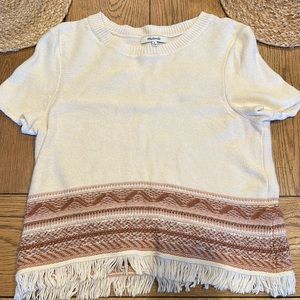 MADEWELL Short Sleeve Sweater Top